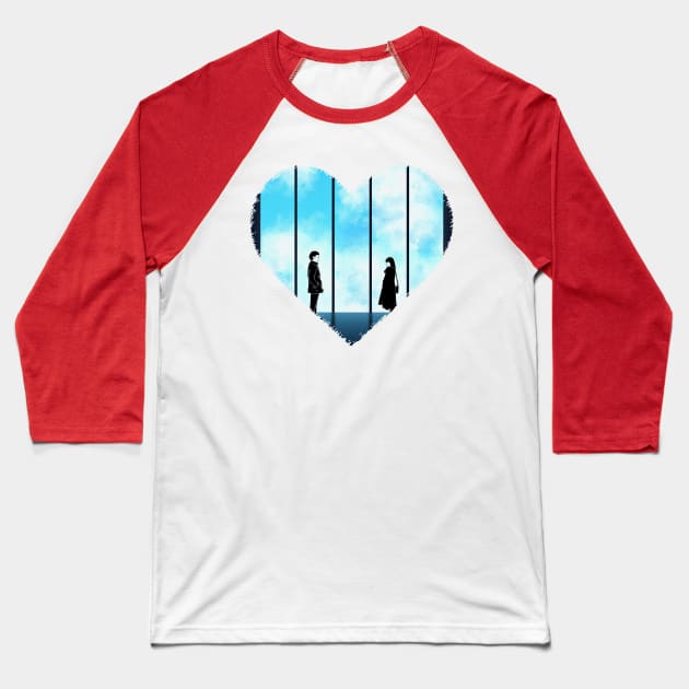 Valentine's Day Romantic Gift Fantasy Window Man Woman Lovers Gift Clothing Baseball T-Shirt by MIRgallery